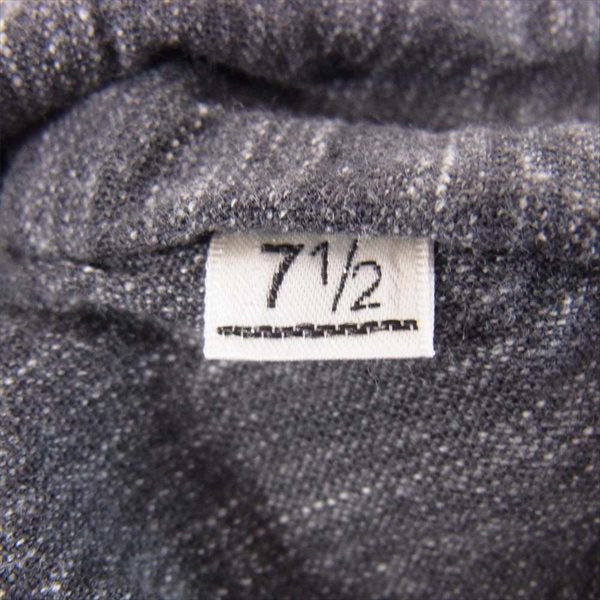 AT LAST アットラスト butcher products ロゴ ワークキャップ 帽子 グレー系 7 1/2【中古】
