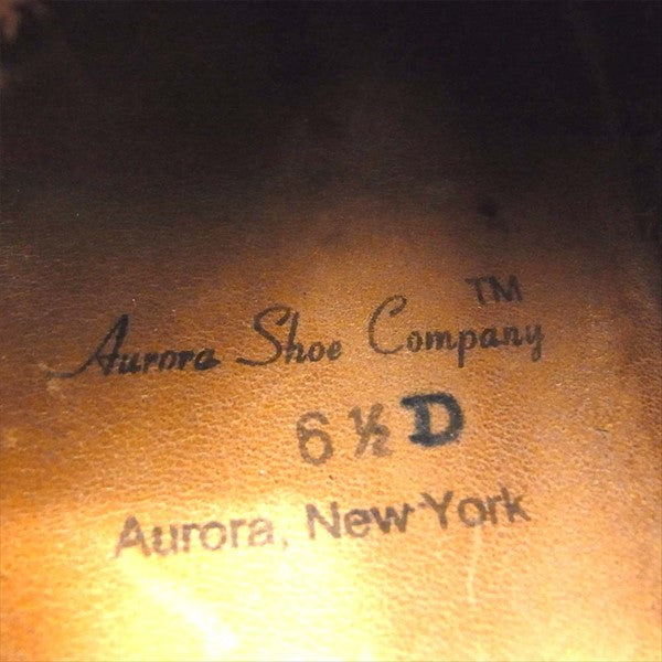 オーロラシューカンパニー Middle English ミドル イングリッシュ レザー レディース シューズ ブラウン系 6.5【中古】