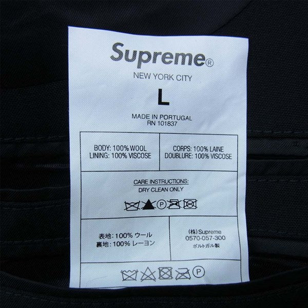 Supreme シュプリーム × ヨウジヤマモト yohji yamamoto 20AW suit スーツ セットアップ ブラック系 L【新古品】【未使用】【中古】