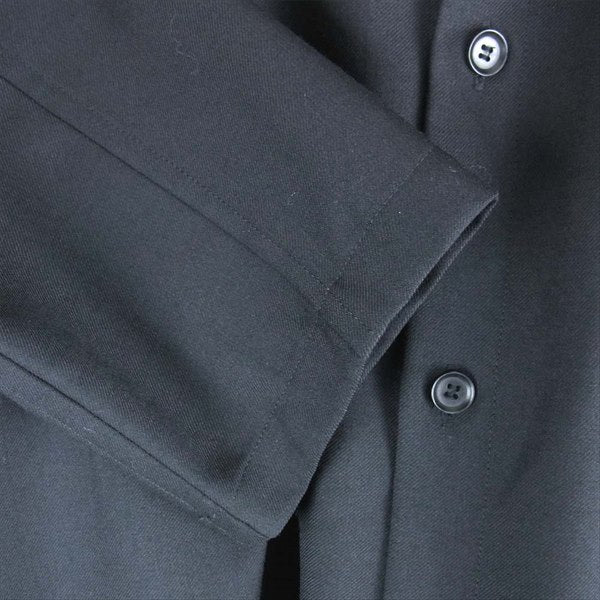 Yohji Yamamoto ヨウジヤマモト Ground Y グラウンドワイ GN-B05-100 T/W ギャバジン サック クロス 長袖シャツ ブラック系 3【新古品】【未使用】【中古】