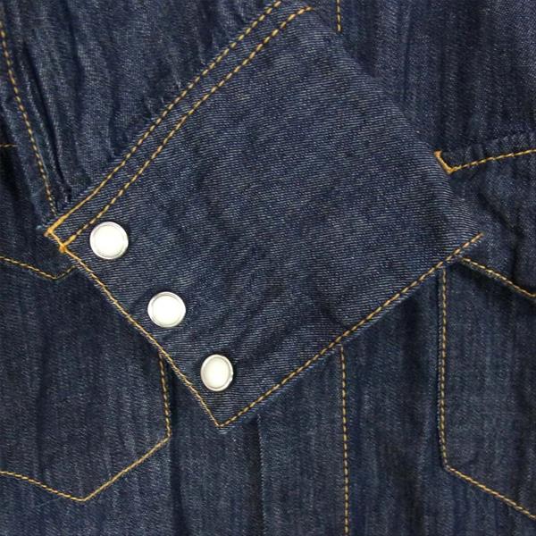 BED J.W. FORD ベッドフォード 16AW-B-BL01 DENIM Fly front デニム フライ フロント 長袖シャツ インディゴブルー系【中古】