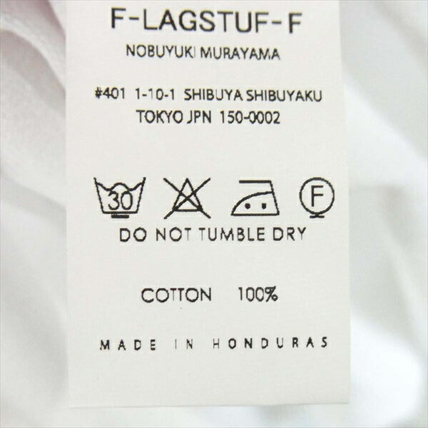 FLAGSTUFF フラッグスタッフ ロゴ プリント 半袖Tシャツ コットン 半袖 Tシャツ ホワイト系 ホワイト系 M【極上美品】【中古】
