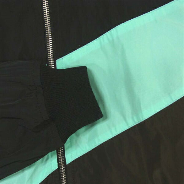 ROBERTO COLLINA ロベルトコリーナ イタリア製 切替 ボンバー ジャケット 黒系 × 茶系 × 緑系 48【中古】