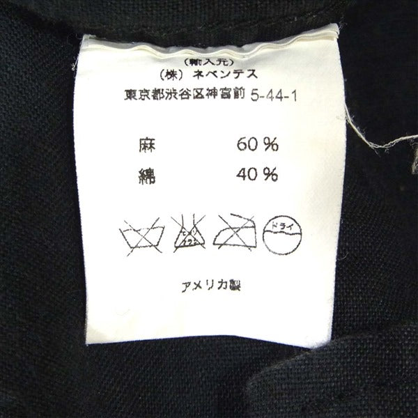 Engineered Garments エンジニアードガーメンツ ボタンダウン リネン ポケット付きシャツ シャツ ブラック系 XS【中古】