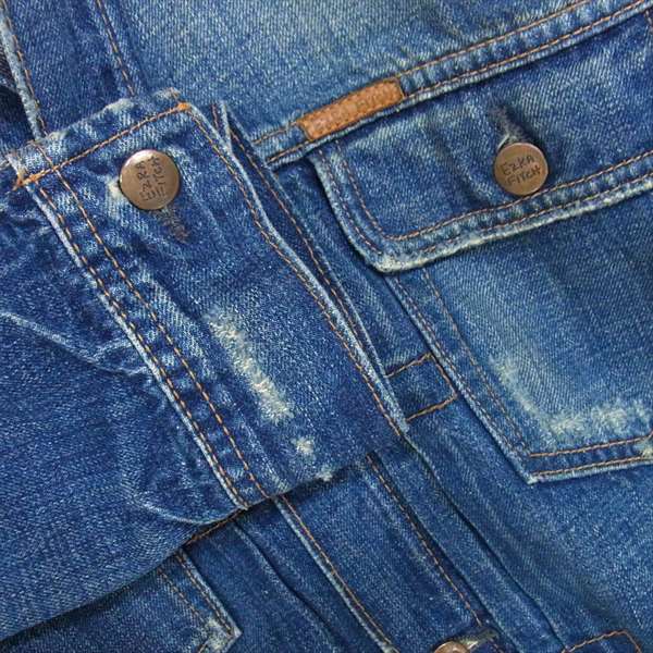 エズラフィッチ デニムジャケット コットン 胸ポケット デニム ジャケット インディゴブルー系 M【中古】
