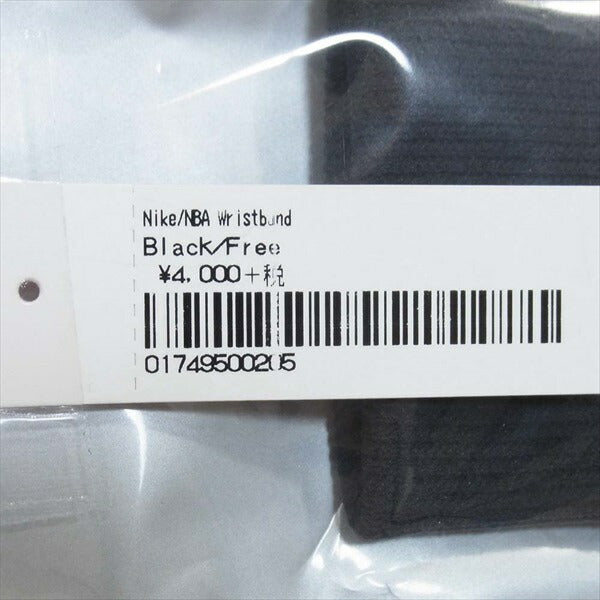 Supreme シュプリーム × ナイキ NIKE 19SS NBA Wristband リスト バンド リストバンド ロゴ ブラック系 Free【美品】【中古】