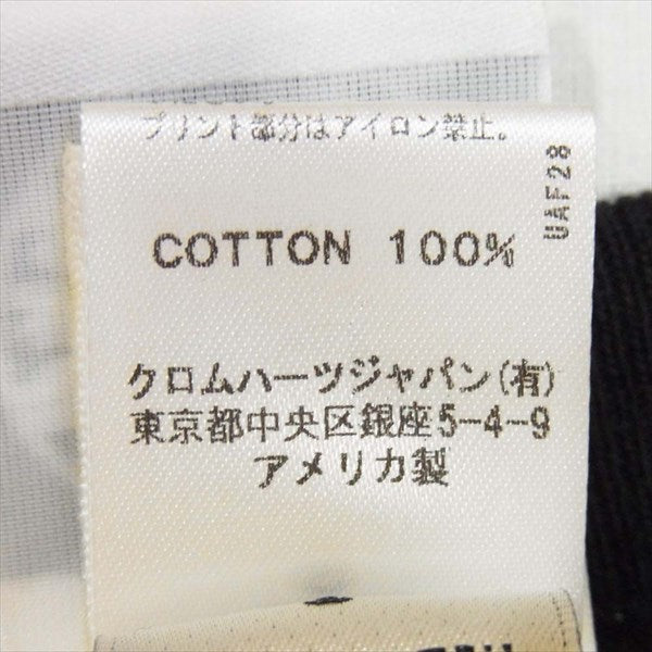 CHROME HEARTS クロムハーツ(原本無) 星条旗 アメリカ国旗 V53 Flag ポケット 半袖Tシャツ Tシャツ ブラック系 S【中古】