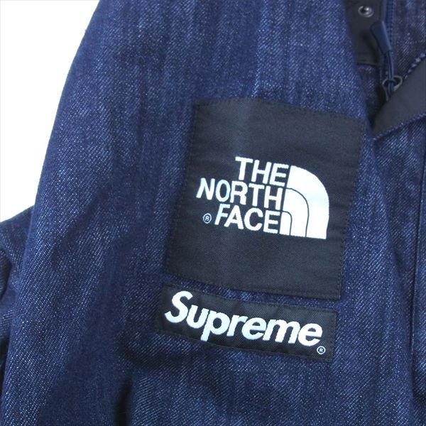 Supreme シュプリーム 15SS TNF Denim Dot Shot Jacket デニム ドット ショット ジャケット インディゴブルー系 L【新古品】【未使用】【中古】