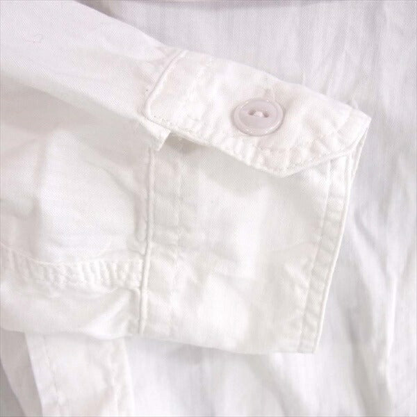 Engineered Garments エンジニアードガーメンツ work shiirt ワークシャツ ヘリンボーン 長袖シャツ 白系 S【中古】