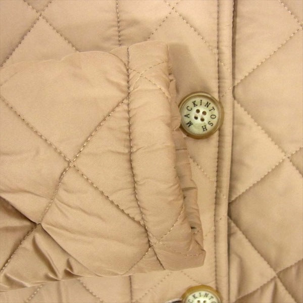 Mackintosh マッキントッシュ キルティング 裏ボア スコットランド製 レディース コート ベージュ系 36【中古】