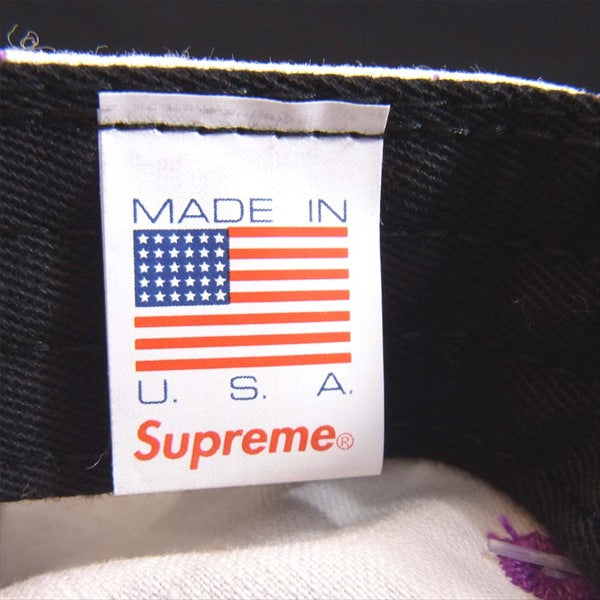 Supreme シュプリーム 20AW Military Camp Cap Purple Digi Camo ミリタリー キャンプ キャップ 帽子 白 F【新古品】【未使用】【中古】