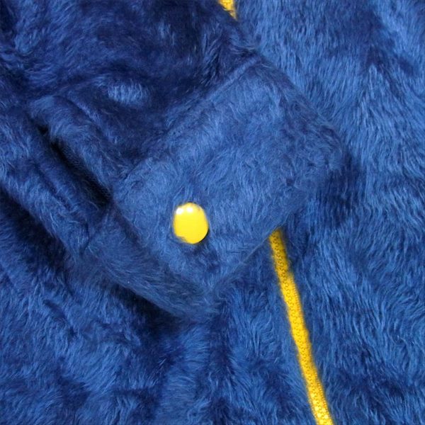 HYSTERIC GLAMOUR ヒステリックグラマー 3CJ-0230 フリース シングル ライダース フリース ジャケット 青系 F【中古】