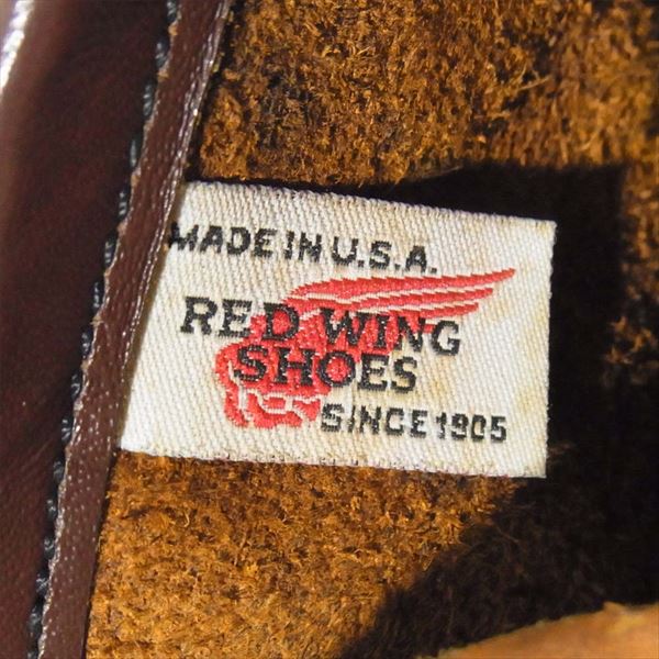 RED WING レッドウィング 875 縦羽タグ アイリッシュセッターブーツ USA製 ブーツ ライトブラウン系 7E【中古】