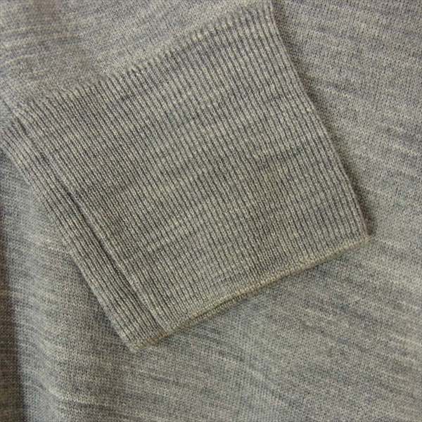 JOHN SMEDLEY ジョンスメドレー Vネック 無地 薄手 イギリス製 セーター ニット グレー系 S【中古】