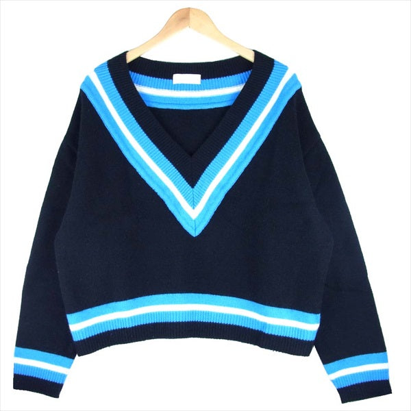 ニット/セーター NEONSIGN COLLEGE KNIT NEON SIGN ネオンサイン 0711 17SS COLLEGE SWEATER Vネック カレッジ