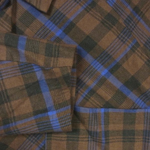 my beautiful land let マイビューティフルランドレット WM01-SH192011 brushed tartan check short blouson チェック ブルゾン ブラウン系 1【極上美品】【中古】