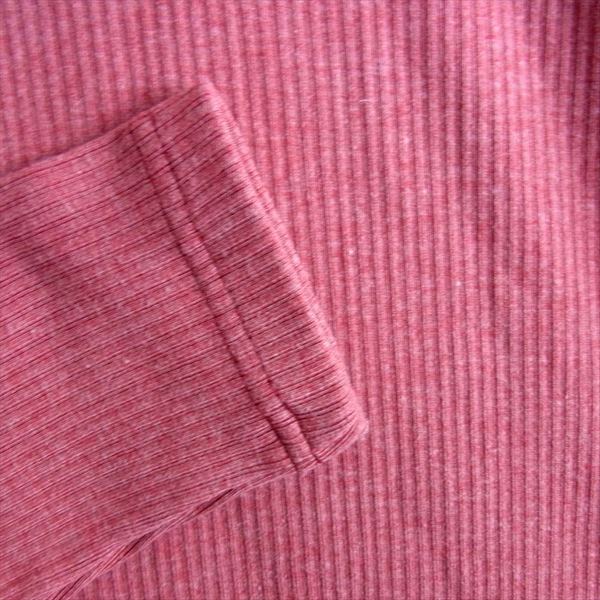 AVIREX アヴィレックス 6143542 L/S PRINT V NECK TEE Vネック ロングスリーブ Tシャツ ピンク系 L【中古】