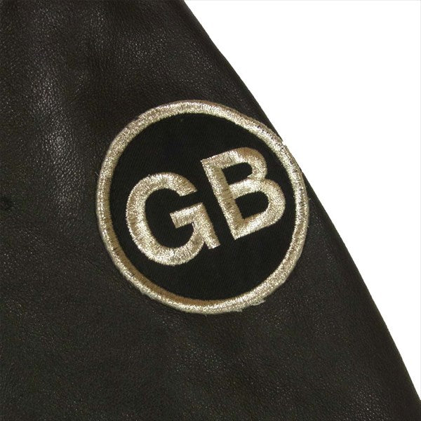 GB SKINS ジービースキンズ GB03BZ34RD 牛革 シングル レザー ジャケット ブラック系 40【美品】【中古】
