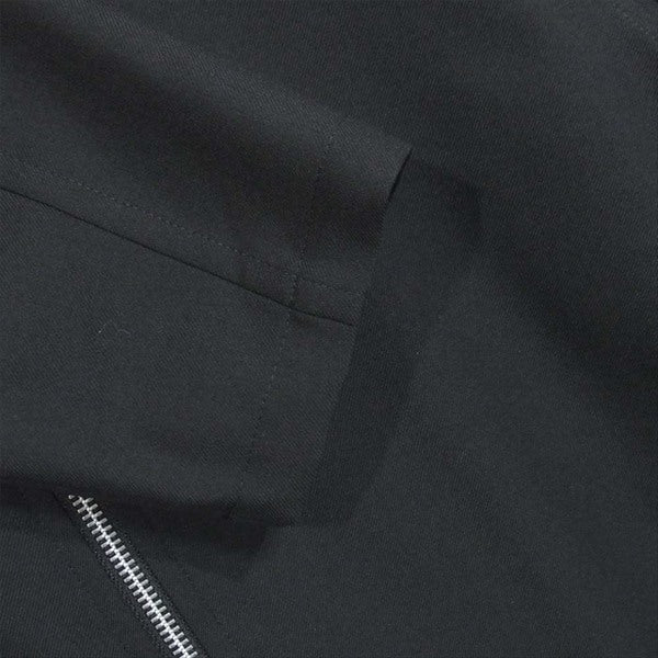 Yohji Yamamoto ヨウジヤマモト Ground Y グラウンドワイ Collar rib Long shirt GC-B06-100 襟 リブ ロング シャツ 黒系 3【新古品】【未使用】【中古】