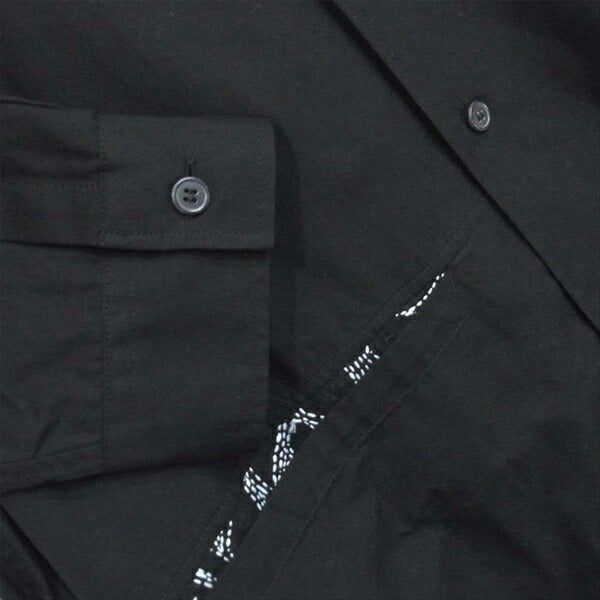 Yohji Yamamoto ヨウジヤマモト 20AW GR-B08-802 ノーフィキシンング ロング シャツ 黒系 3【新古品】【未使用】【中古】