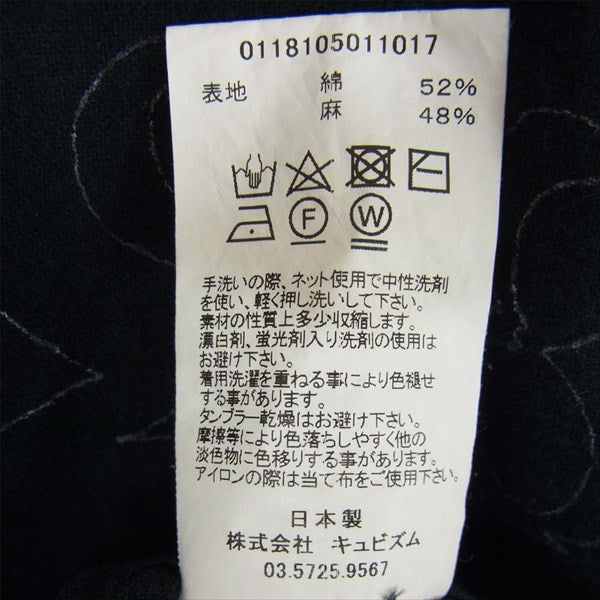 VISVIM ビズビム 0118105011017 18SS DUGOUT SHIRT S/S FLANNEL ベースボール 半袖シャツ 黒系 2【中古】