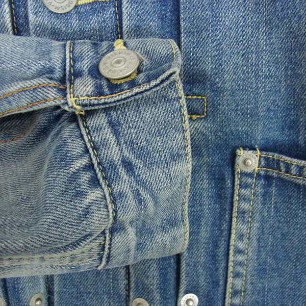 VISVIM ビズビム 0117105006003 17SS CHORE JKT PRIME DMGD 1st タイプ カバーオール デニム ジャケット インディゴブルー系 2【美品】【中古】
