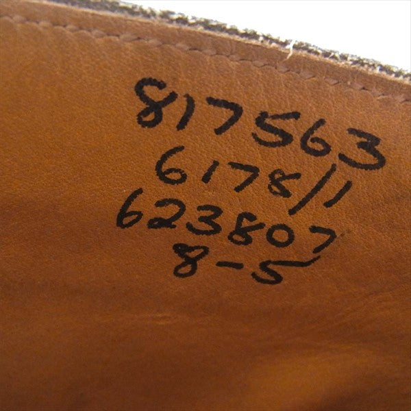 Tricker's トリッカーズ ポールスミス Paul Smith MALTON モールトン LEATHER COUNTRY BOOTS レザー カントリー ブーツ 黒系 サイズ表記なし(実寸インソール:26cm程度)【中古】