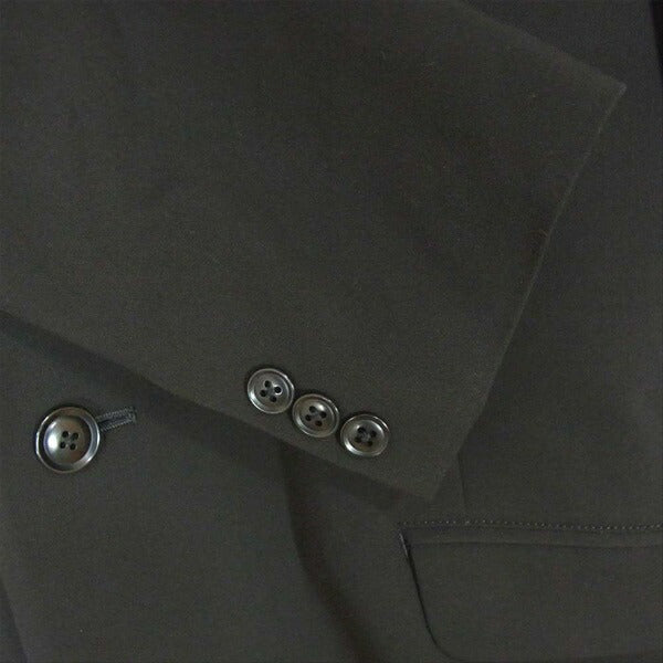Yohji Yamamoto ヨウジヤマモト UB-J29-912 S'YTE Pe/Rayon ギャバジン ストレッチ ロングジャケット コート 黒系 4【新古品】【未使用】【中古】