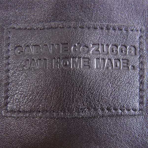 CABANE de ZUCCa カバンドズッカ × ジャムホームメイド JAM HOME MADE ダブルネーム クラッチ バッグ 黒系【中古】