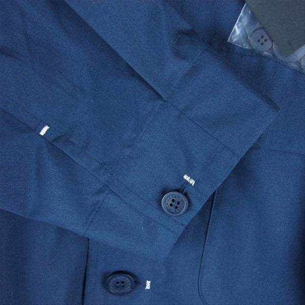 ISSEY MIYAKE イッセイミヤケ ME01-FJ112-75 オープンカラー シャツ コート ネイビー系 3【極上美品】【中古】