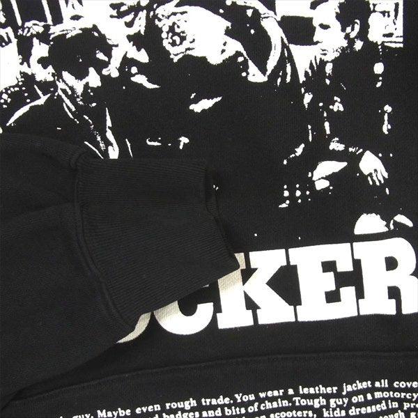 HYSTERIC GLAMOUR ヒステリックグラマー リチャードソン Richardson 02203ZI03 FIST FUCKER HOODIE プルオーバー パーカー ブラック系 M【極上美品】【中古】