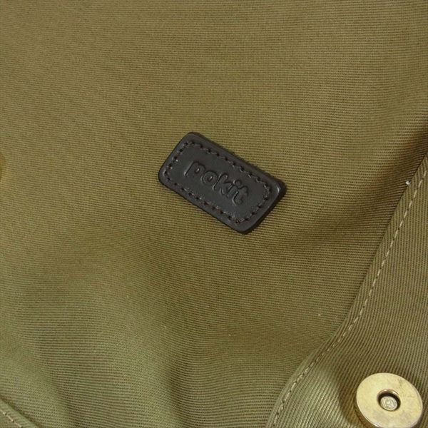 POKIT ポキット CAPSULE M カプセル 肩掛け 無地 ショルダーバッグ カーキ(オリーブグリーン)系 M【中古】