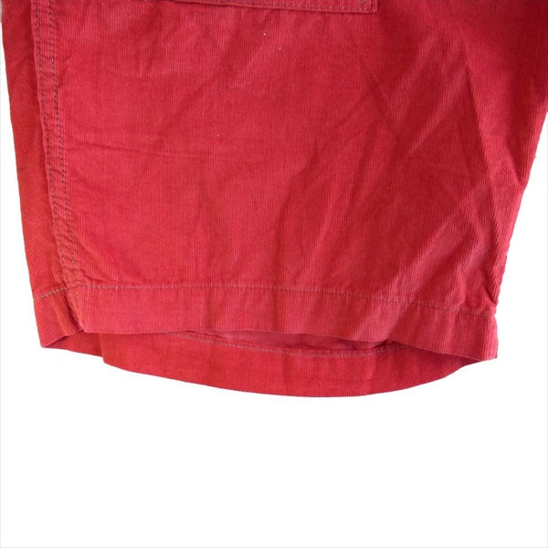 POST OVERALLS ポストオーバーオールズ コーデユロイ ショーツ ショートパンツ レッド系【中古】