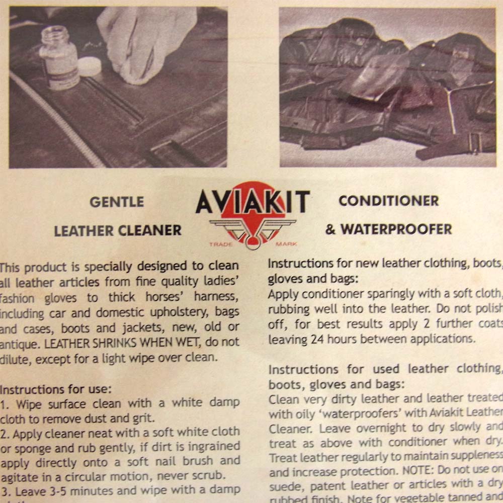 Lewis Leathers ルイスレザー Aviakit Leather Treatment Kit レザー トリートメント キット ブラウン系【新古品】【未使用】【中古】