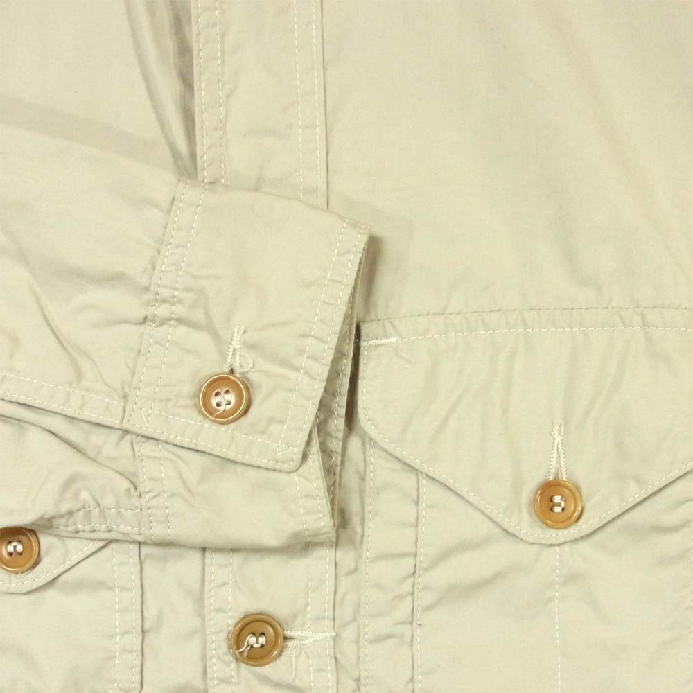POST OVERALLS ポストオーバーオールズ クルーザー シャツ ジャケット ベージュ系 グレー系 L【中古】