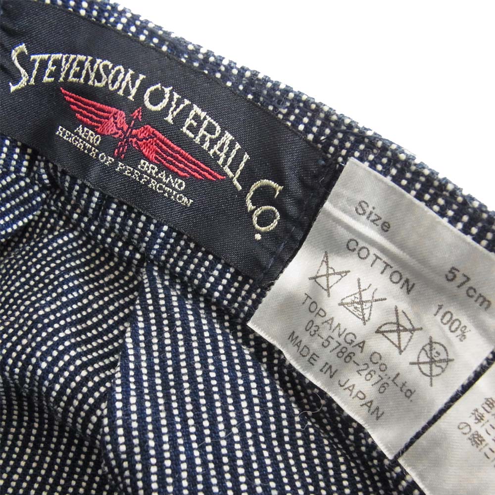 Stevenson Overall Co. スティーブンソンオーバーオール ウォバッシュ キャップ ネイビー系 57cm【中古】