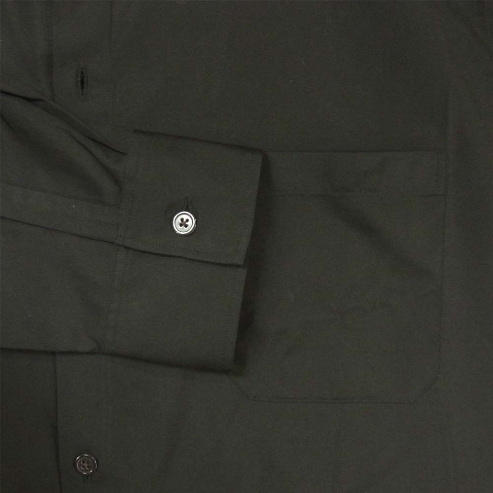 Yohji Yamamoto ヨウジヤマモト UV-B59-080 SYTE サイト ブロード レギュラー カラー ロング 長袖シャツ ブラック系 3【新古品】【未使用】【中古】