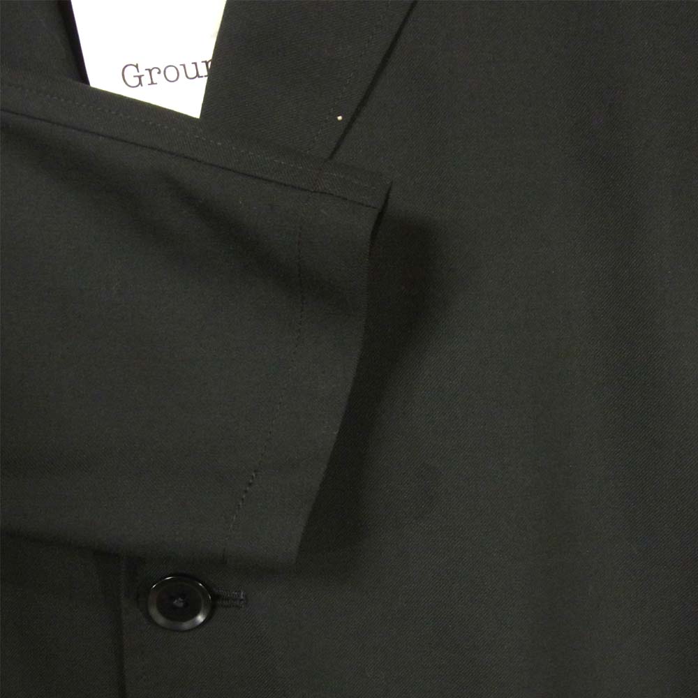 Yohji Yamamoto ヨウジヤマモト GN-C01-100 GroundY GN-C01-100 T/W gaberdine Box Long ギャバ ボックス ロング ジャケット コート ブラック系 3【新古品】【未使用】【中古】