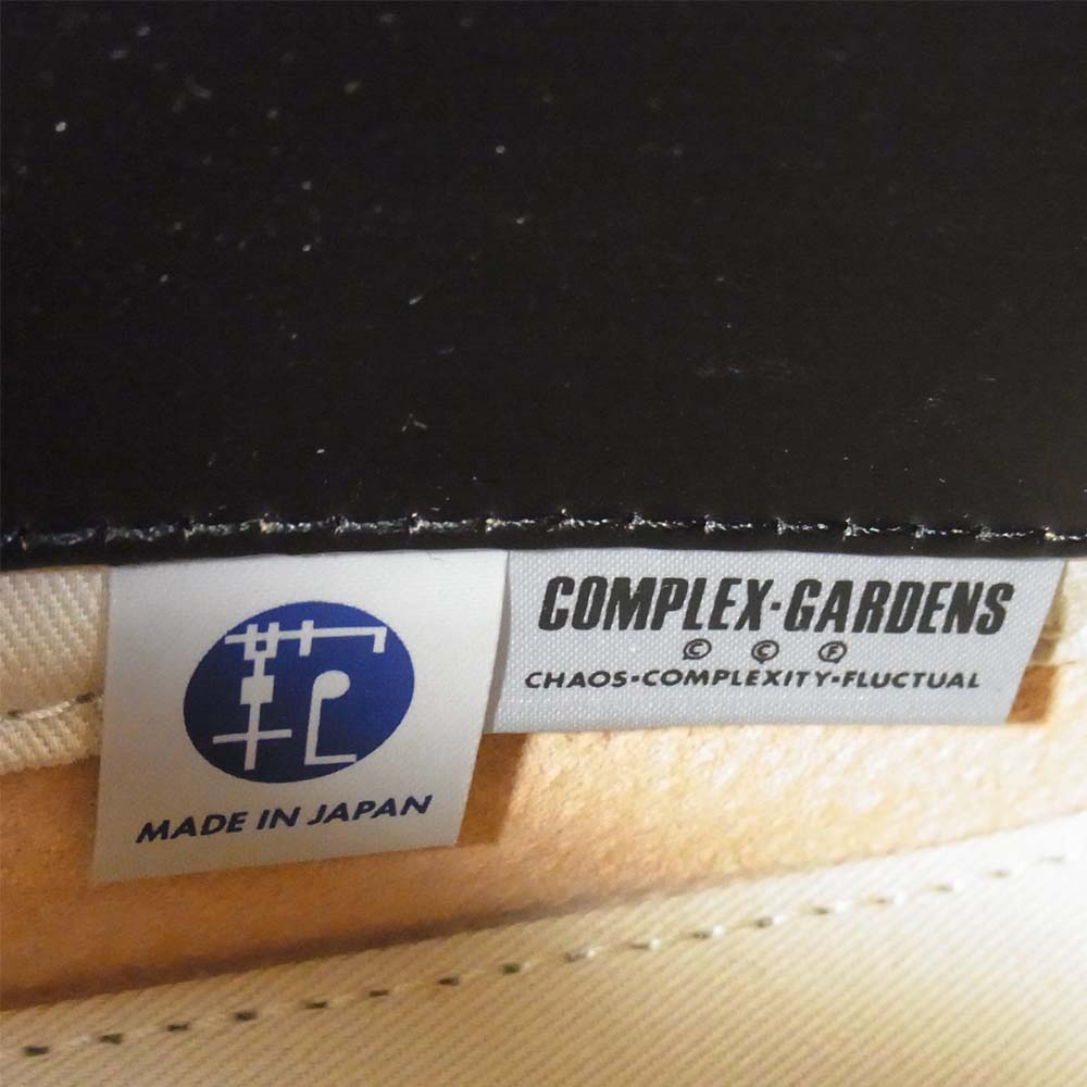 コンプレックス ガーデンズ COMPLEX GARDENS レザー クラッチ セカンド バッグ ブラック系【中古】