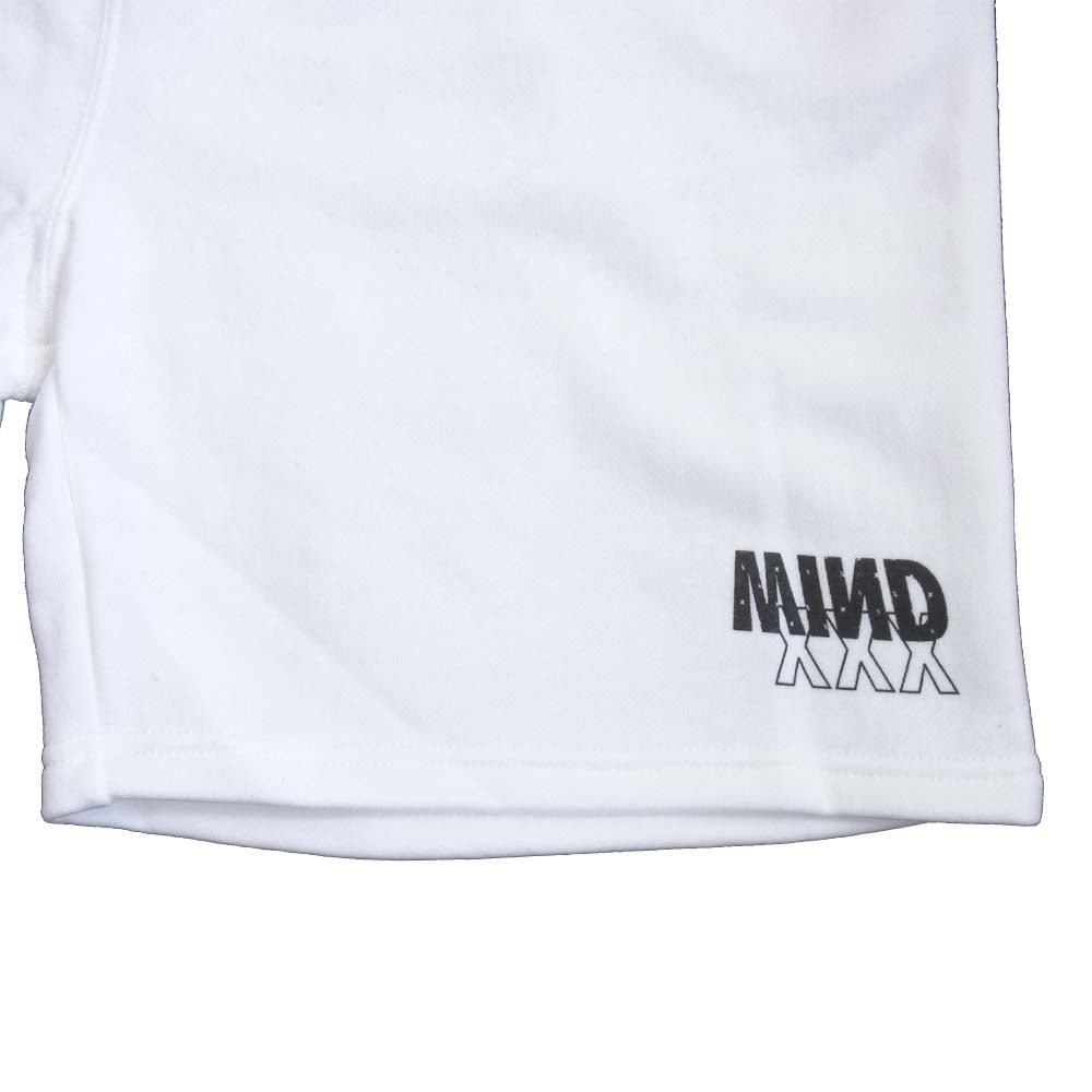 ウィンダンシー WIND AND SEA 20SS WDS-XXX-06 ゴッドセレクション GOD SELECTION XXX SWEAT SHORTS スウェット ロゴプリント ショーツ ホワイト系 M【新古品】【未使用】【中古】