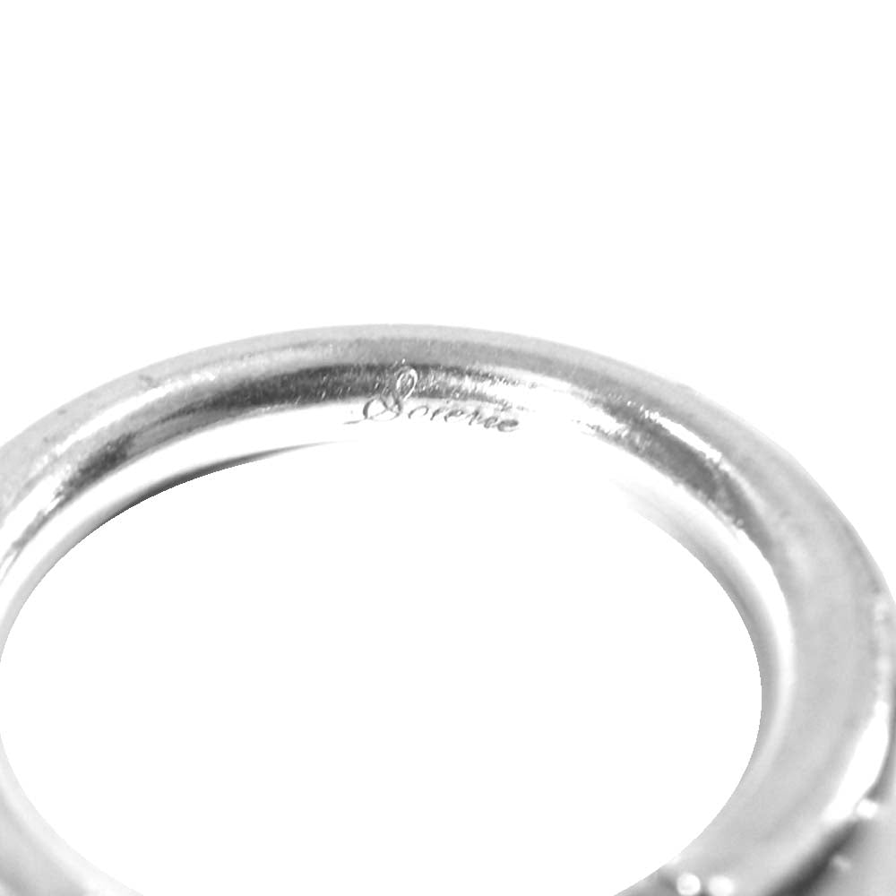 ソワリー soierie Flow ring フロー リング 中 シルバー系 11号程度【中古】