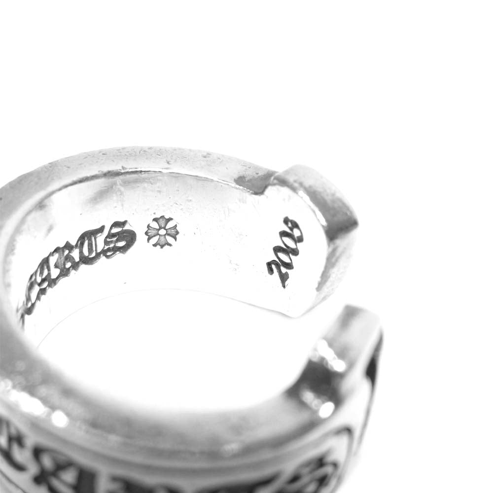 CHROME HEARTS クロムハーツ(原本無) SCROLL LABEL RING LG スクロール ラベル ラージ リング シルバー系【中古】