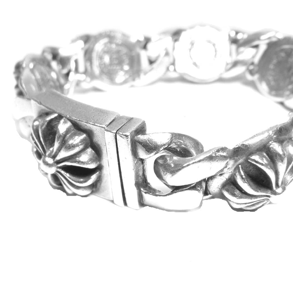 CHROME HEARTS クロムハーツ(原本無) CROSS LINK クロスリンク ブレスレット シルバー系【中古】