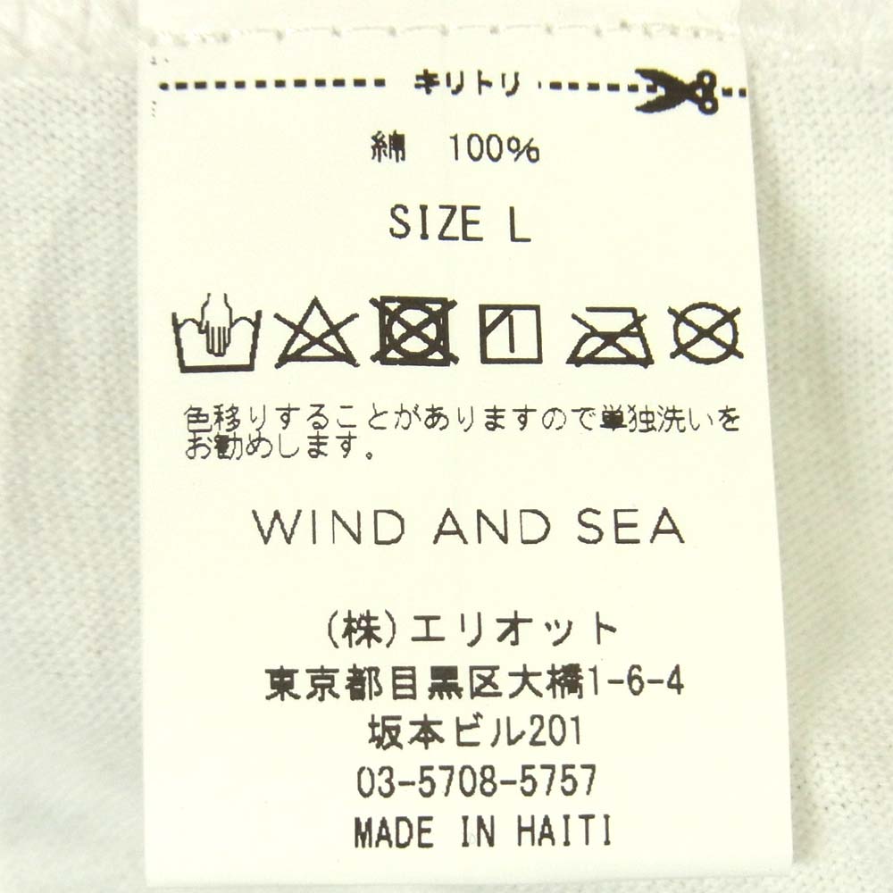 ウィンダンシー WDS-CSB-01 パラダイス Paradise ロゴプリント 半袖 クルーネック Tシャツ ホワイト系 L【美品】【中古】