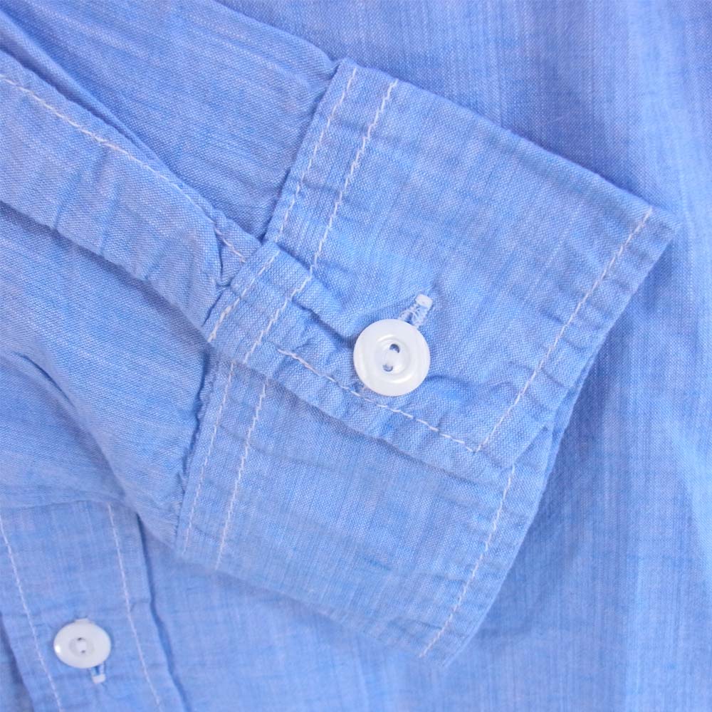 POST OVERALLS ポストオーバーオールズ 長袖シャツ インディゴブルー系 L【中古】