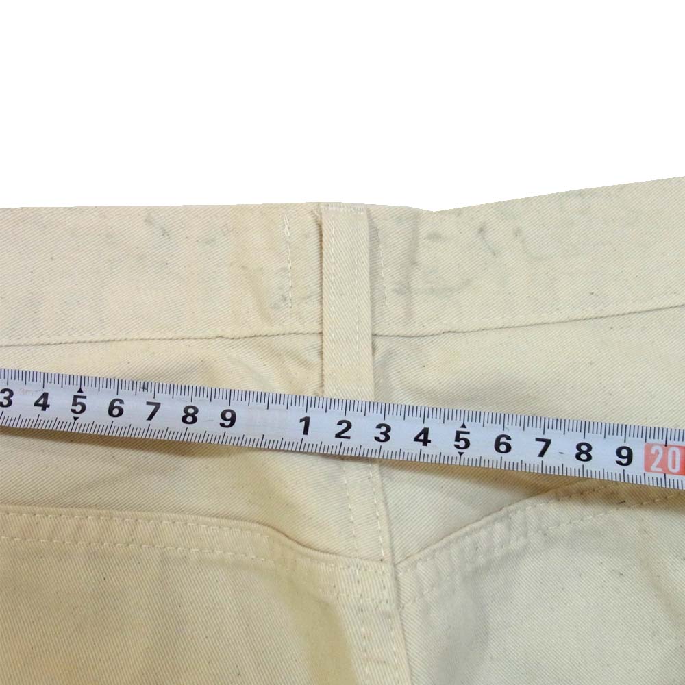 POST OVERALLS ポストオーバーオールズ ワークパンツ ボタンフライ ベージュ系 表記なし(36インチ相当)【中古】