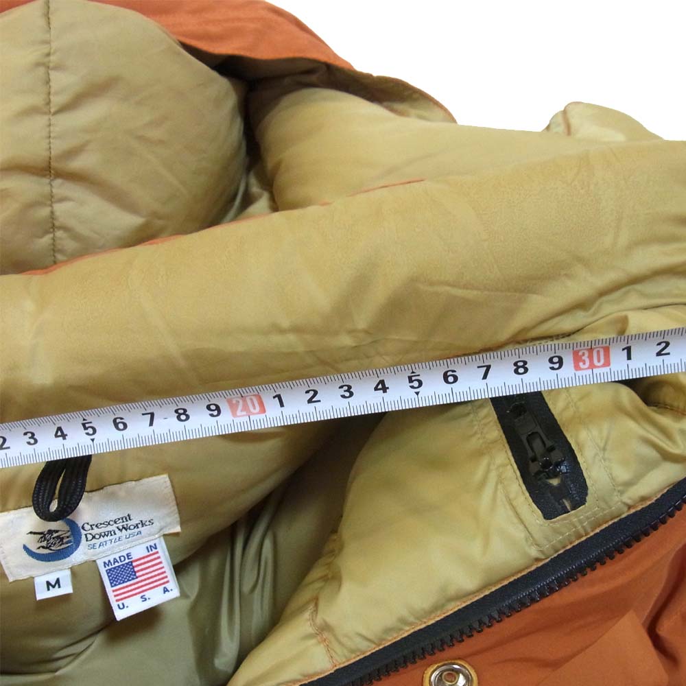 Crescent Down Works クレセントダウンワークス DOWN JACKET オレンジ系 M【中古】