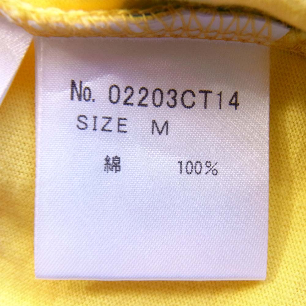 HYSTERIC GLAMOUR ヒステリックグラマー 20AW 02203CT14320 ウィンダンシー WIND AND SEA ロゴ プリント 半袖Tシャツ イエロー系 M【新古品】【未使用】【中古】