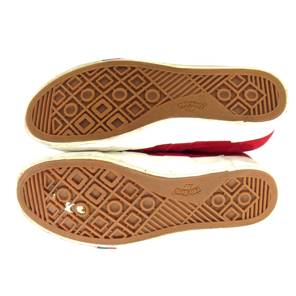 プロケッズ × ヘルレイザー Hellrazor スエード スニーカー レッド系 US9【中古】