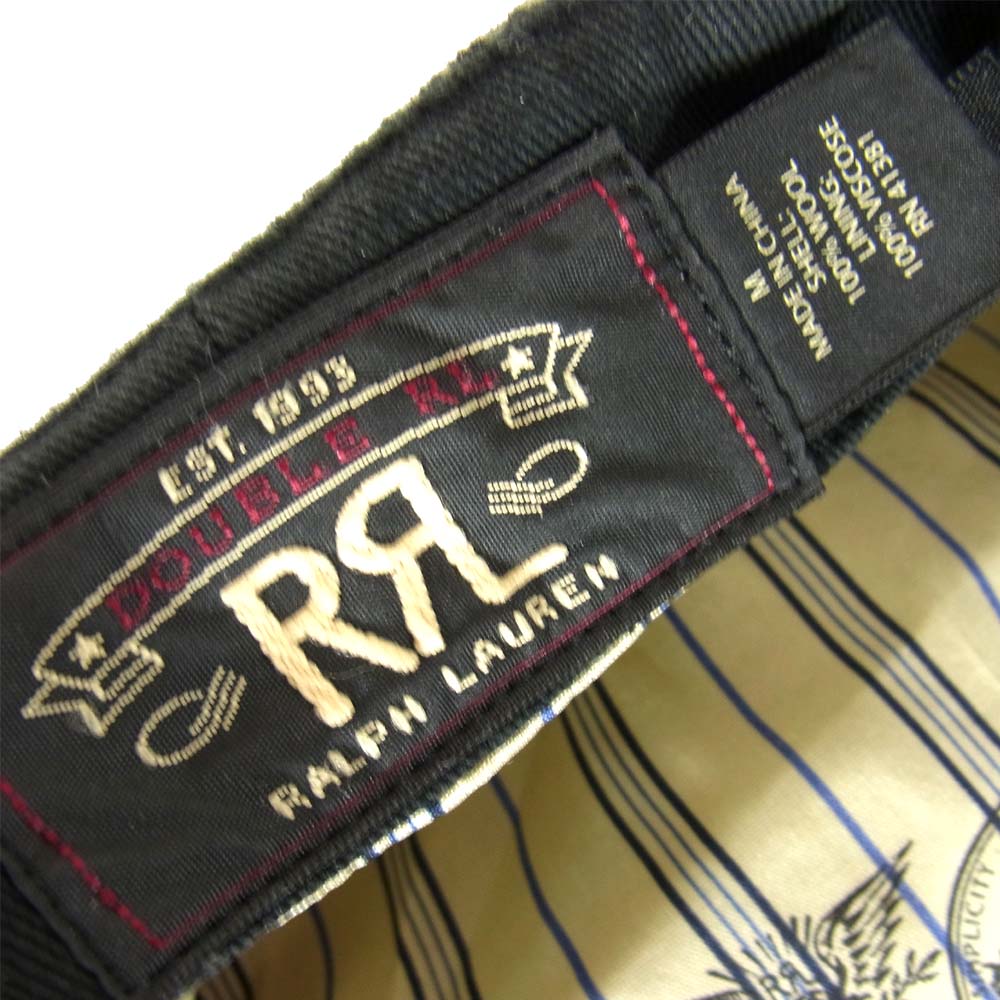 RRL ダブルアールエル ウール キャスケット ブラック系 M【中古】